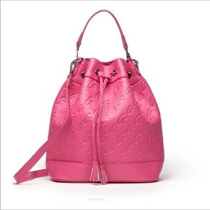 Glamaholic Medium Pink Bucket Bag with dust bag